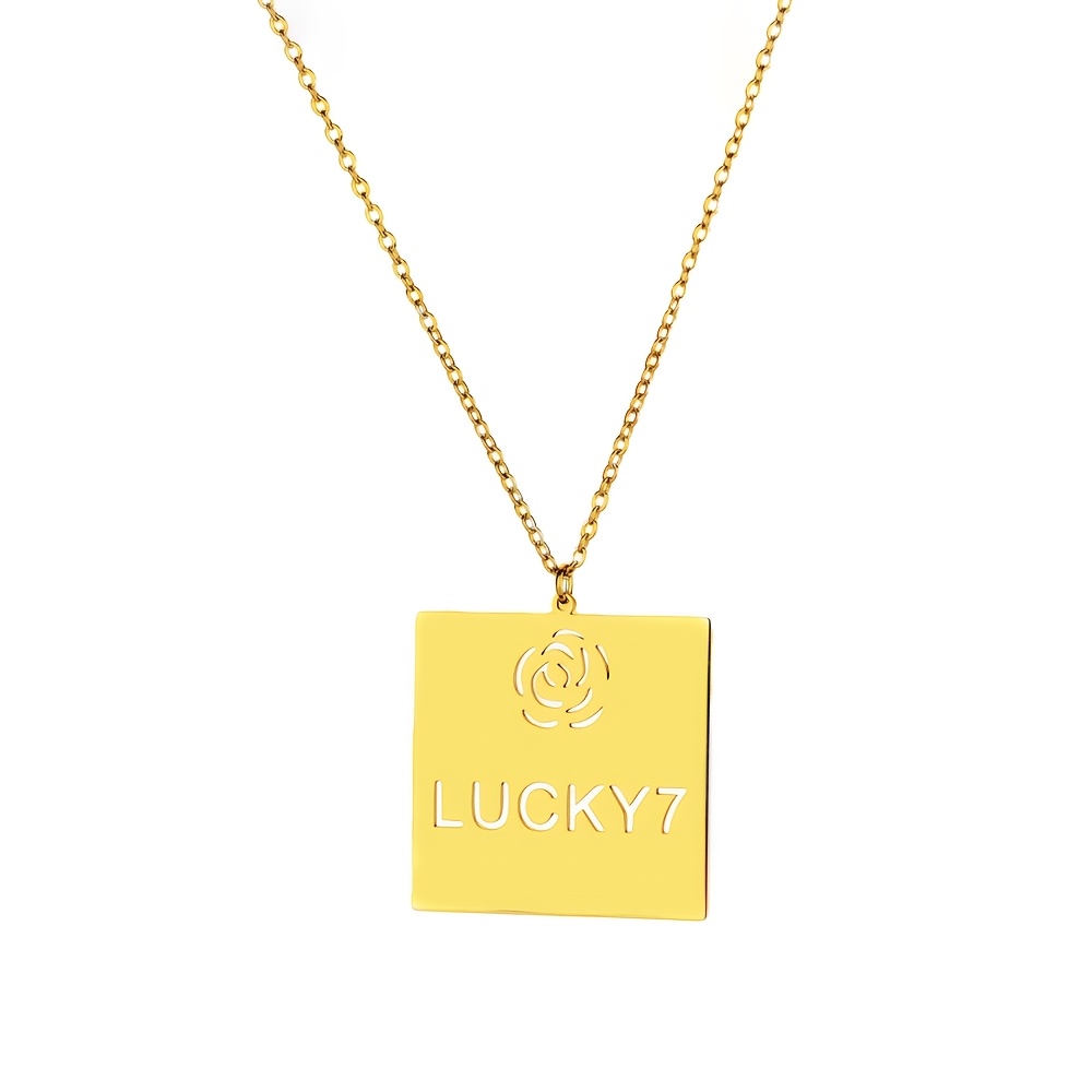 Women's Custom Hollow Heart Name Necklace — Personalized Gift